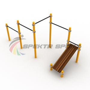 Купить Каскад турников со скамьей для пресса Воркаут SP WRK-12_76mm в Ангарске 