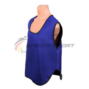 Купить Манишка футбольная односторонняя Spektr Sport синяя, р.36-40 в Ангарске 