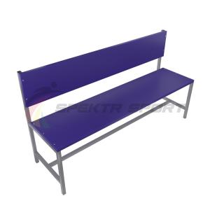 Купить Скамейка для раздевалок со спинкой (цельная) 2000 мм ЛДСП в Ангарске 