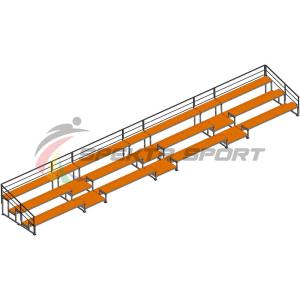 Купить Трибуна для зрителей 3 ряда на 66 мест с перилами в Ангарске 