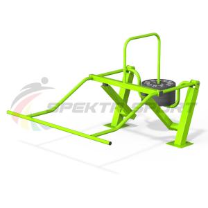 Купить Уличный силовой тренажер для комбинированного жима на верхнюю и нижнюю часть тела, мышцы кора в Ангарске 