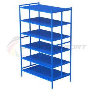 Купить Стеллаж для спортинвентаря открытый двойной (полки металл) в Ангарске 