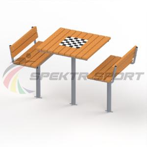 Купить Уличный набор два стула и стол шахматный в Ангарске 