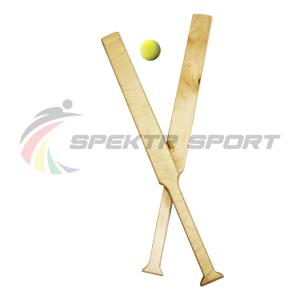 Купить Набор бита для лапты (две биты + один мяч) в чехле в Ангарске 