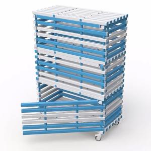 Купить Стеллаж 3-х секционный закрывающийся, разборный жесткий ПВХ 1380х720х2005 мм в Ангарске 