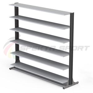 Купить Стеллаж для горных и беговых ботинок (24\40 пар) односторонний мобильный в Ангарске 