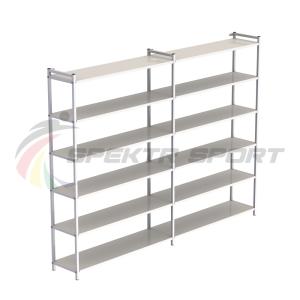 Купить Стеллаж для хранения инвентаря открытый (полки металл) 1900*2500*350 мм в Ангарске 