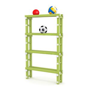 Купить Стеллаж для мячей (для бассейнов) жесткий ПВХ, 1010х260х1660 мм в Ангарске 