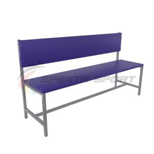 Купить Скамейка для раздевалок со спинкой (цельная) 1500 мм ЛДСП в Ангарске 