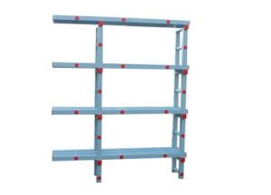 Купить Стеллаж с выступом для плавательного инвентаря, жесткий ПВХ, 1510х374х1810 мм в Ангарске 