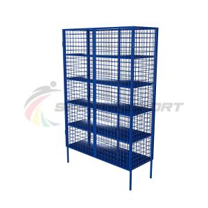 Купить Стеллаж для хранения инвентаря закрытый 1250х500х2000 (разборный) в Ангарске 