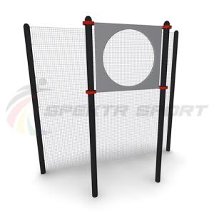 Купить Мишень на стойках круглая для выполнения испытания Метание теннисного мяча в цель (дист 6 м), сталь в Ангарске 