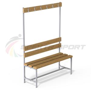 Купить Скамейка с вешалкой для раздевалок (разборная) 1600 мм в Ангарске 