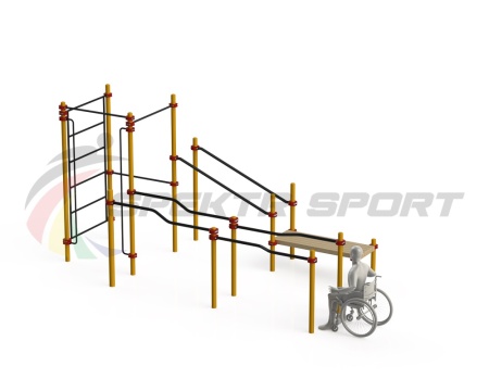 Купить Спортивный комплекс для инвалидов-колясочников WRK-D16_76mm в Ангарске 